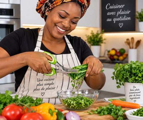 Ciseaux de cuisine multi-lames en acier inoxydable pour légumes